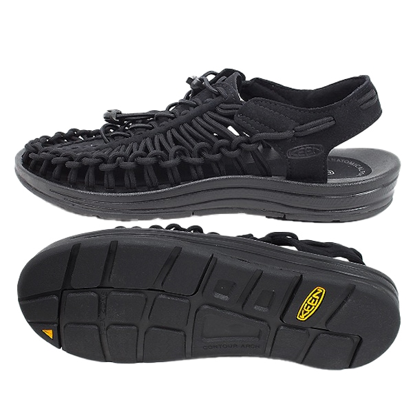 KEEN26.5cm新品UNEEKブラックメッシュ編みスポーツサンダル