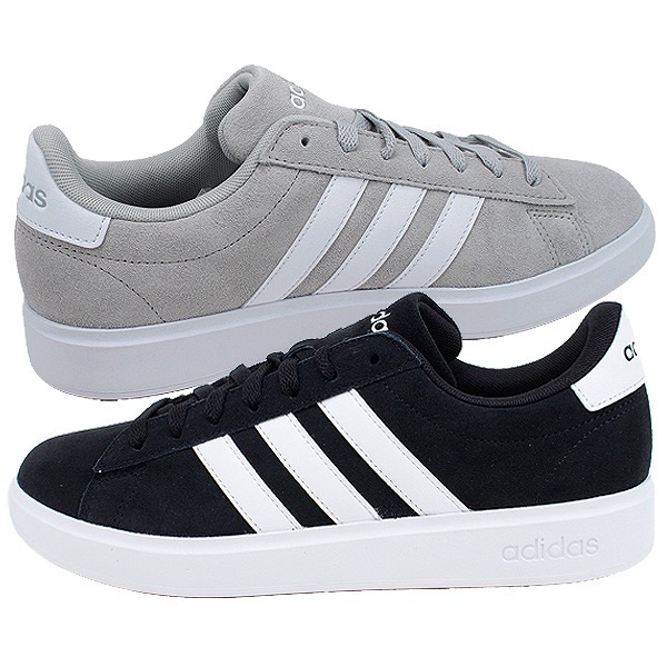 アディダス ADIDAS スニーカー メンズ ブラック ホワイト グレー