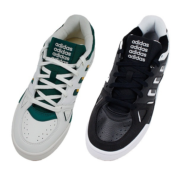 アディダス ADIDAS スニーカー メンズ ブラック ホワイト グリーン