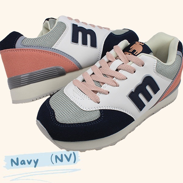 スニーカー レディース モズ MOZ ブラック ネイビー ピンク 運動靴
