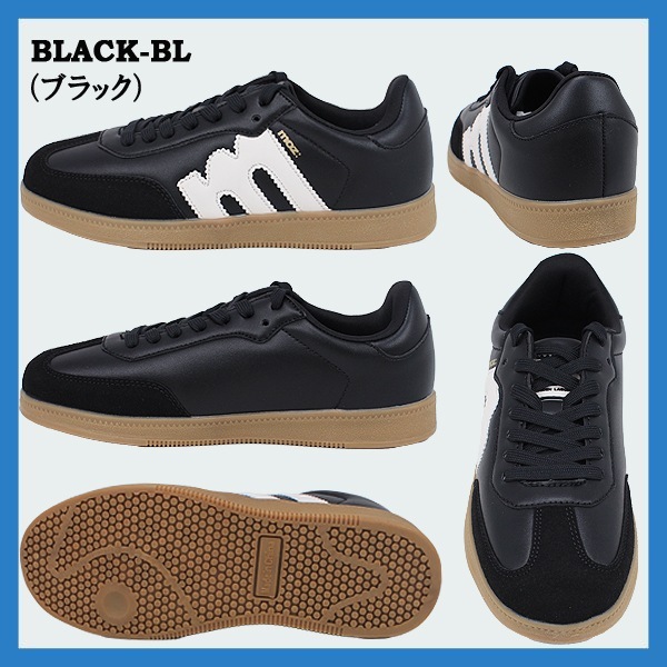 スニーカー レディース モズ MOZ ブラック オフホワイト 運動靴