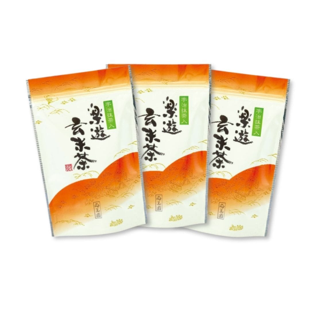 宇治抹茶入り楽遊玄米お得セット３本組