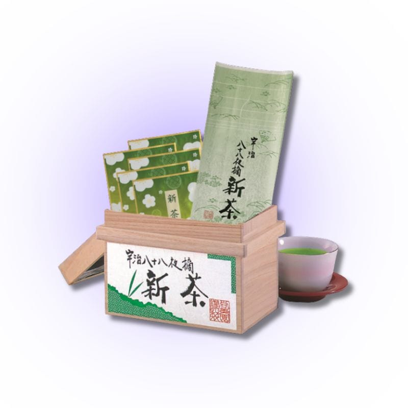 【予約特価】桐茶箱入　八十八夜摘新茶セット