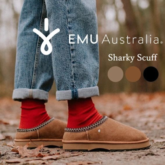 EMU Australia ���ߥ� ����åݥ�  W13179 Sharky Scuff  �����ץ����� �ࡼ�ȥ� ���� ���㡼�������� �ɴ� �ݲ� �ե��� �ܥ�