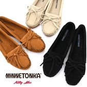 MINNETONKA �ߥͥȥ� ����ƥ��� �������� �⥫���� Kilty suede moc  �������� �쥶�� �ܳ� �⥫���� �ե�åȥ��塼��