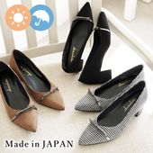 Pointed toe Ribbon Buckle Pumps[No.218]