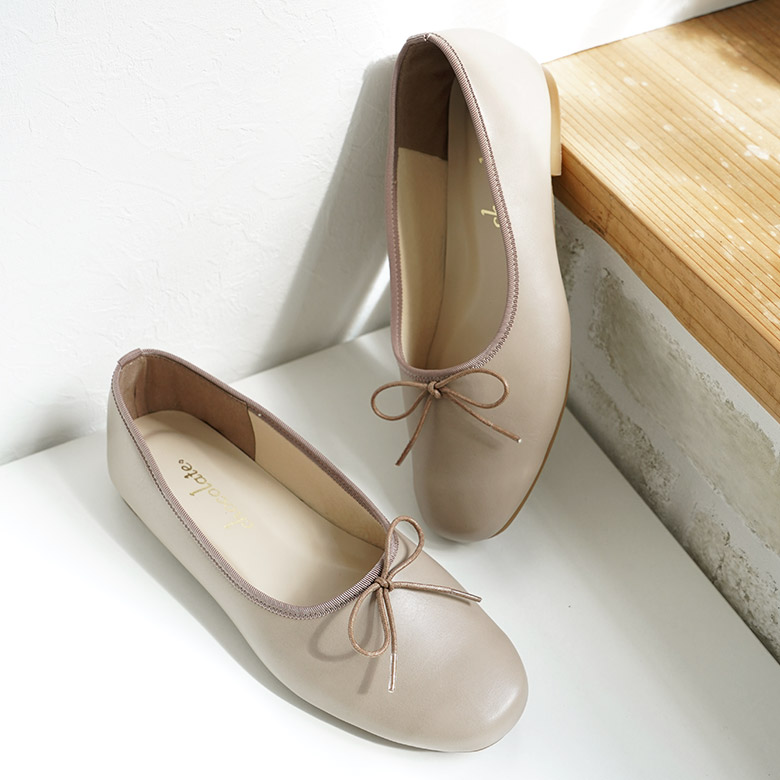 日本製 ストレッチバレエシューズ 1.5cmヒール