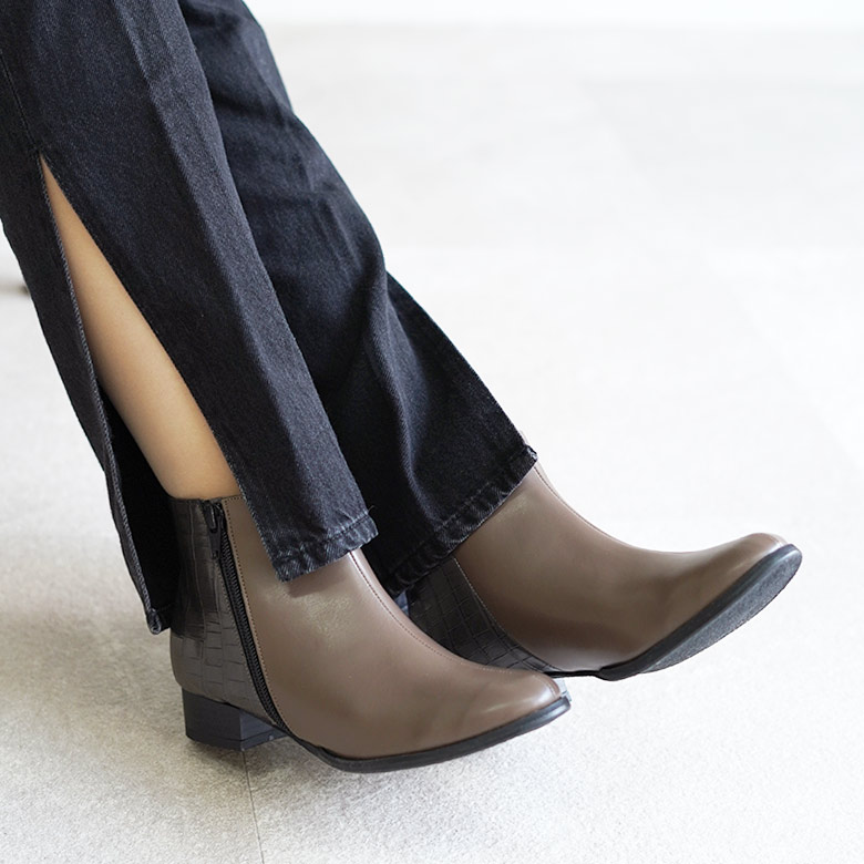 靴 UND SQUARE TOE SHORT BOOTS UND SQUARE TOE SHORT BOOTS