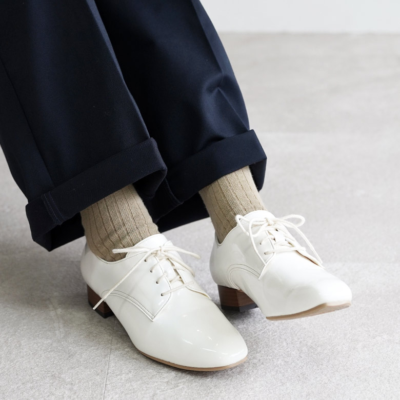 日本製 マニッシュシューズ ヒモ付き カジュアル 3cmヒール