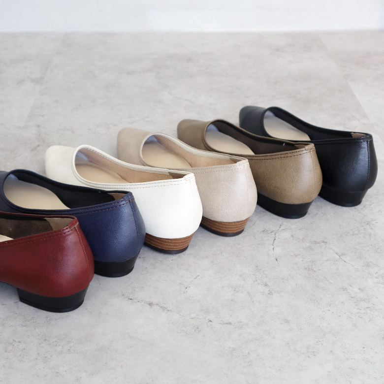 日本製 ストレッチポインテッドパンプス 2.5cmヒール