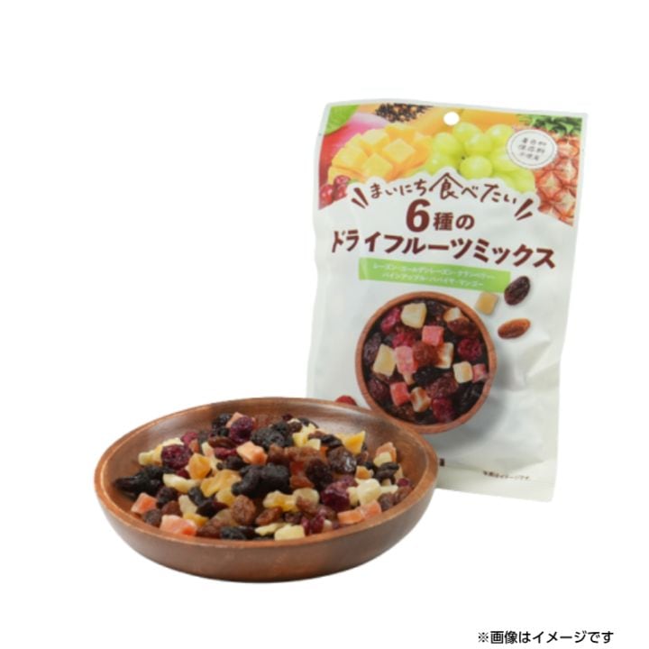 まいにち食べたい 6種のドライフルーツミックス 135g | ドライフルーツ