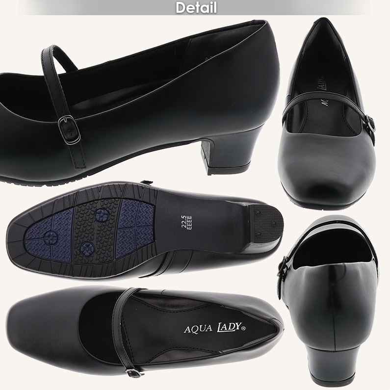 アクアレディ AQUA LADY レディース パンプス スクエアトゥ AQUA 8040