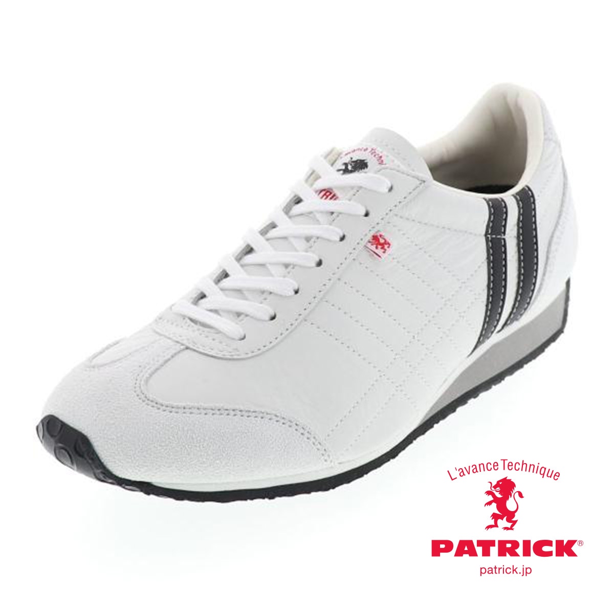パトリック アイリス メンズ カジュアル スニーカー PATRICK IRIS 23501 ホワイト×ブラック