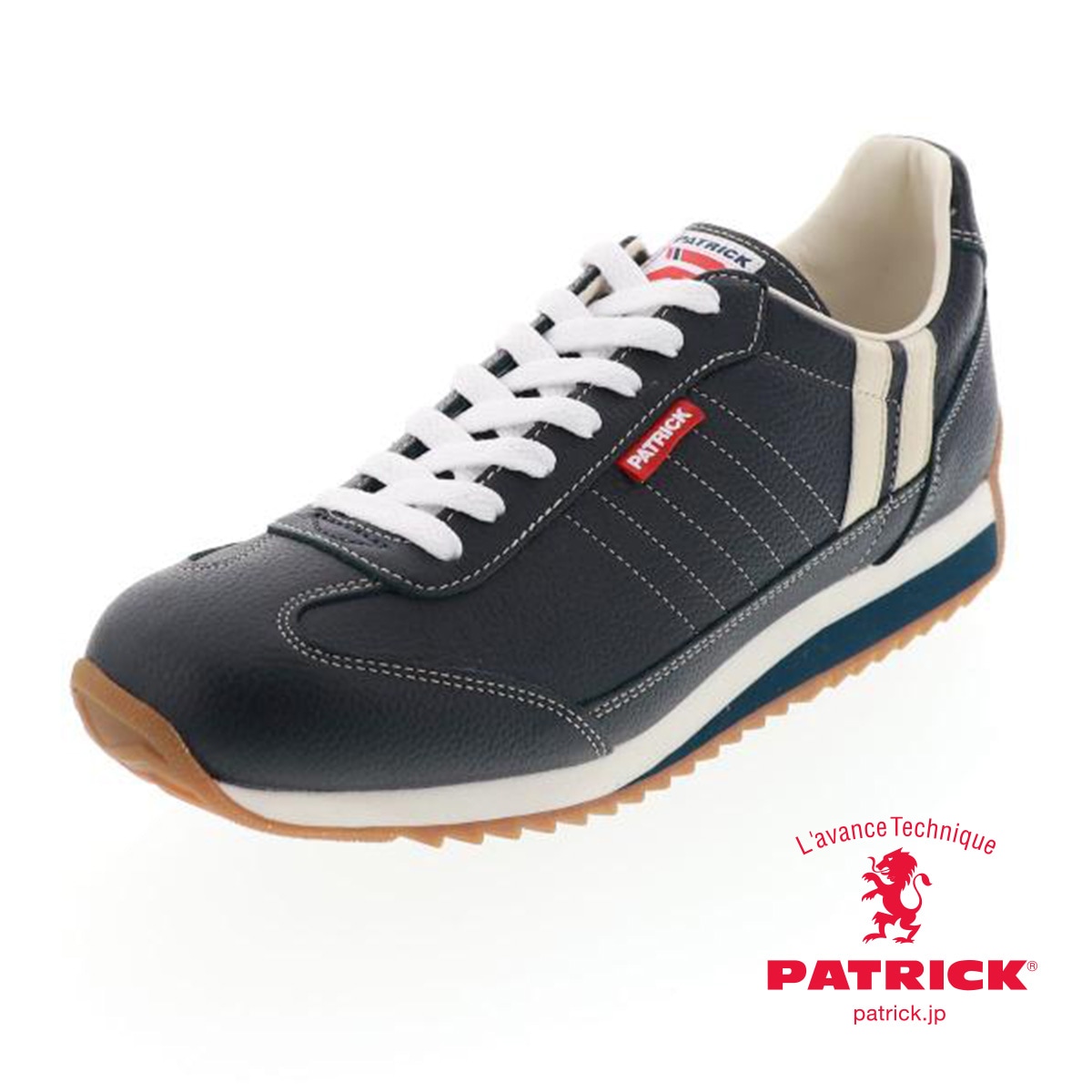 パトリック マラソン メンズ カジュアル スニーカー PATRICK MARATHON L 98902 ネイビー×ネイビー