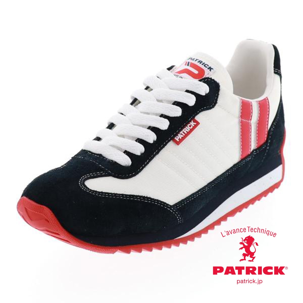 パトリック マラソン レディース カジュアル スニーカー PATRICK MARATHON 9420 ホワイト 23.0cm〜24.5cm