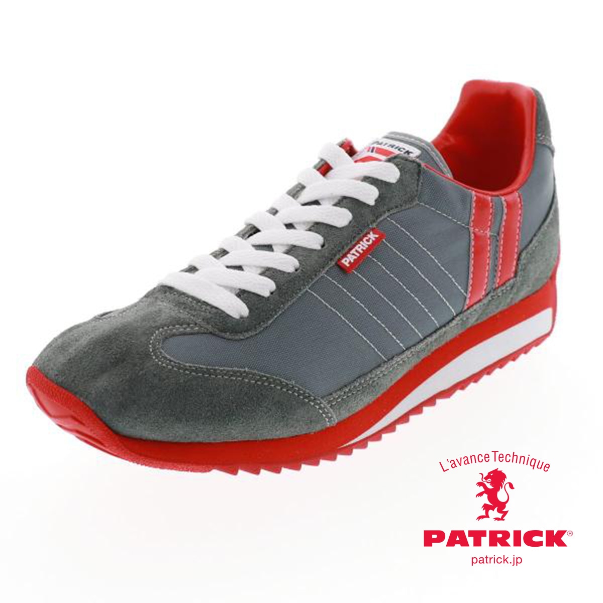 パトリック マラソン メンズ カジュアル スニーカー PATRICK MARATHON 9624 グレー