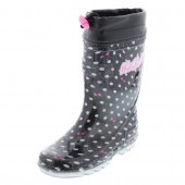AK2112 BKドット|レインブーツ（長靴）・レインシューズーズ|キッズ