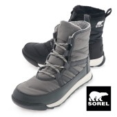 SOREL ソレル ウィットニー ツー ショート レース レディースブーツ 防水 防寒 キルティング ブーツ 052 Quarry / 010 Black|SOREL|ブランド一覧