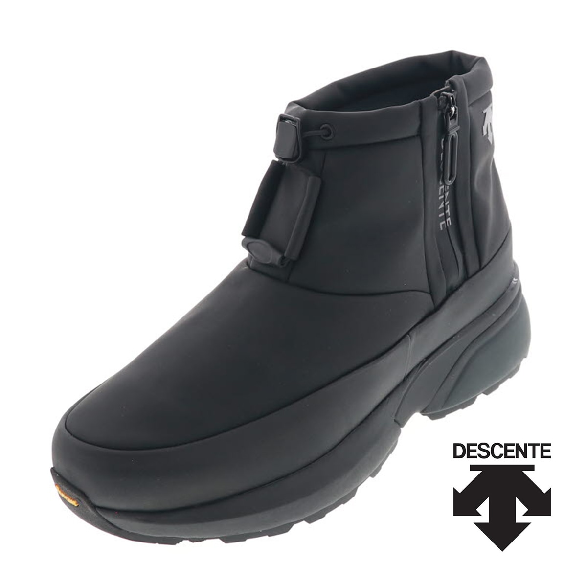 デサント DESCENTE D.Trace SL BSV 23.1 メンズ ショート ブーツ サイドファスナー 防滑 防水 DM1WJD05BK BLK ブラック 黒