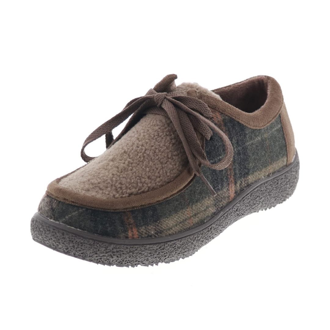 モズ MOZ 18144 靴 レディース モカシン カジュアルシューズ チロリアンシューズ あったかボア 秋冬 スエード調 防寒 オークコンビ