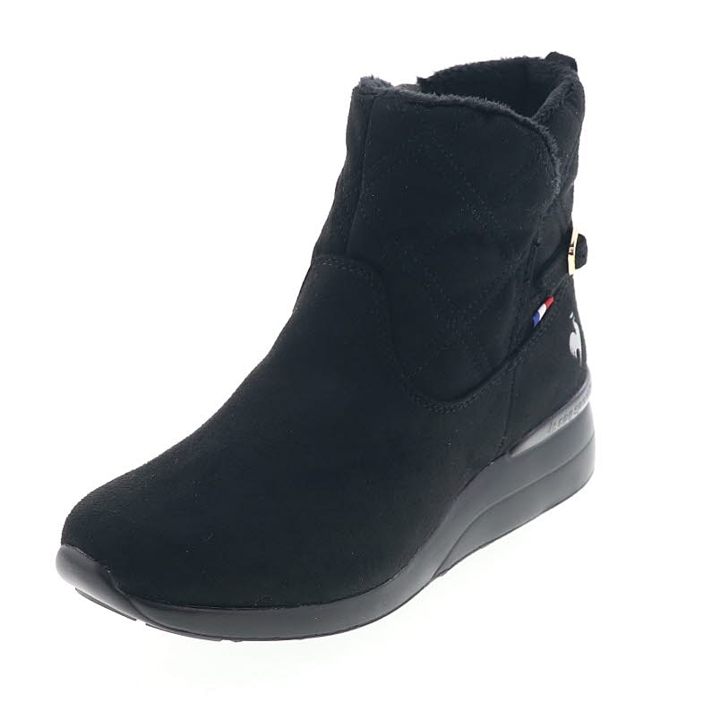 レディースブーツ ウインターブーツ ルコック スポルティフ LCS デュアン III LU4FBT85LZ BK00 ブラック 黒 防水 軽量 防滑 消臭 ジップ付き