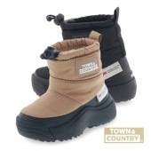 タウン&カントリー ベビーブーツ キッズブーツ 防水ブーツ 子供靴 TOWN&COUNTRY C44500-49 ベージュ/ブラック 新作 13cm 14cm 15cm|ブーツ・スノーシューズ|キッズ