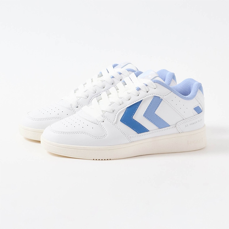 ヒュンメル hummel ST パワープレー レディース スニーカー ST.POWER PLAY WMNS LZD 227961 9343 BRIGHT WHITE/CERULEAN