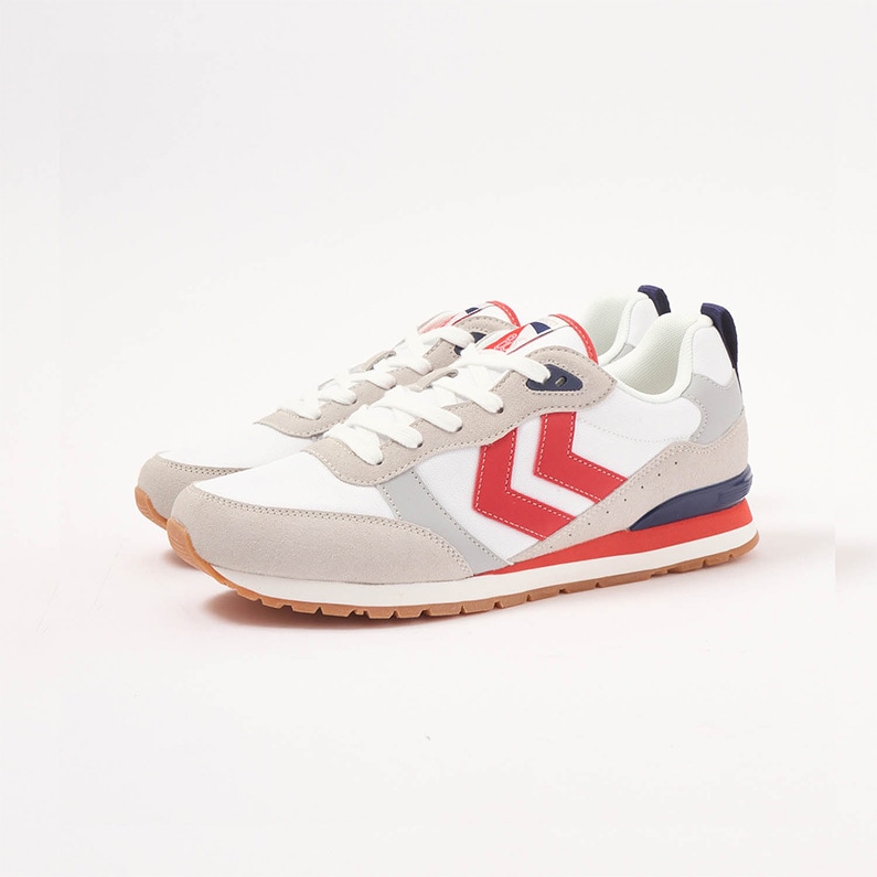 ヒュンメル hummel MONACO モナコ 86 NS レディース スニーカー 221427_9347 WHITE/PAPRIKA ホワイト×パプリカ