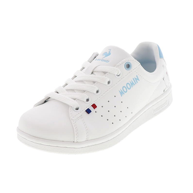 ルコックスポルティフ ムーミン コラボ レディーススニーカー ローカット コートシューズ ラ ローラン SL MM LU5SSN27LZ / ホワイト