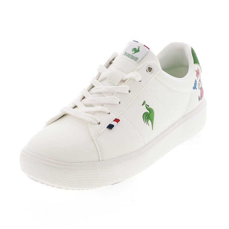 ルコックスポルティフ ムーミンコラボ ミー レディーススニーカー ローカット コートシューズ LCS シェル バウンド MM LU5SSN28LZ / ホワイト