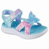 SKECHERS スケッチャーズ キッズ サンダル ジャンプスターズ サンダル バタフライ ブライツ 303109L AQMT アクア/マルチ|サ行|ブランド一覧
