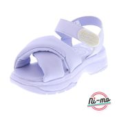 Ni-mo ニーモ ガールズサンダル ジュニアシューズ スポサン 女の子 キッズサンダル 厚底 ベルト NMJ132 PUFFER SANDAL パープル|サンダル|キッズ
