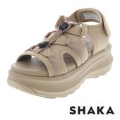SHAKA シャカ グラストンベリー レディースサンダル 厚底 スポサン ストッパー付き SK-322 GLASTONBURY CHUNKY GES TAUPE トープ|サンダル|レディース