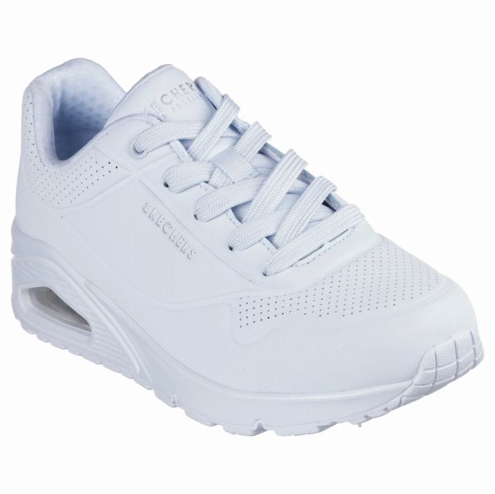スケッチャーズ ウノ スタンド オン エア レディース スニーカー 厚底 ストリートシューズ SKECHERS Uno Stand On Air 73690 ライトデニム LTDN
