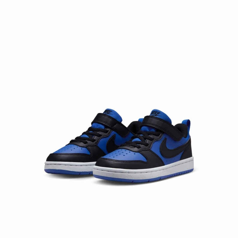 NIKE ナイキ コート ボロー LOW リクラフト PS キッズシューズ 480(ゲームロイヤル/ブラック/ホワイト)