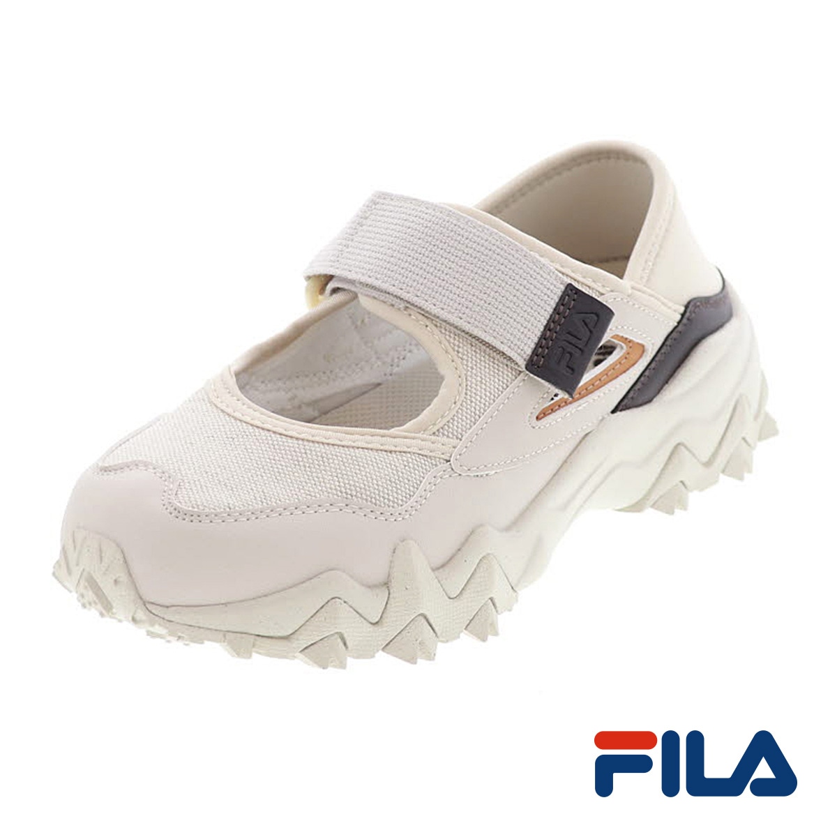 FILA フィラ レディーススニーカー カカトを踏んで履ける スリッポン 厚底ヒール OAKMONT RECOVER Coffee Break USS25030 166 ベージュ