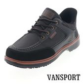 手を使わずに履ける メンズ カジュアル スニーカー 防水シューズ 幅広4E 防滑 軽量 VANSPORT ヴァンスポーツ VA801 ブラック|カジュアルシューズ|メンズ