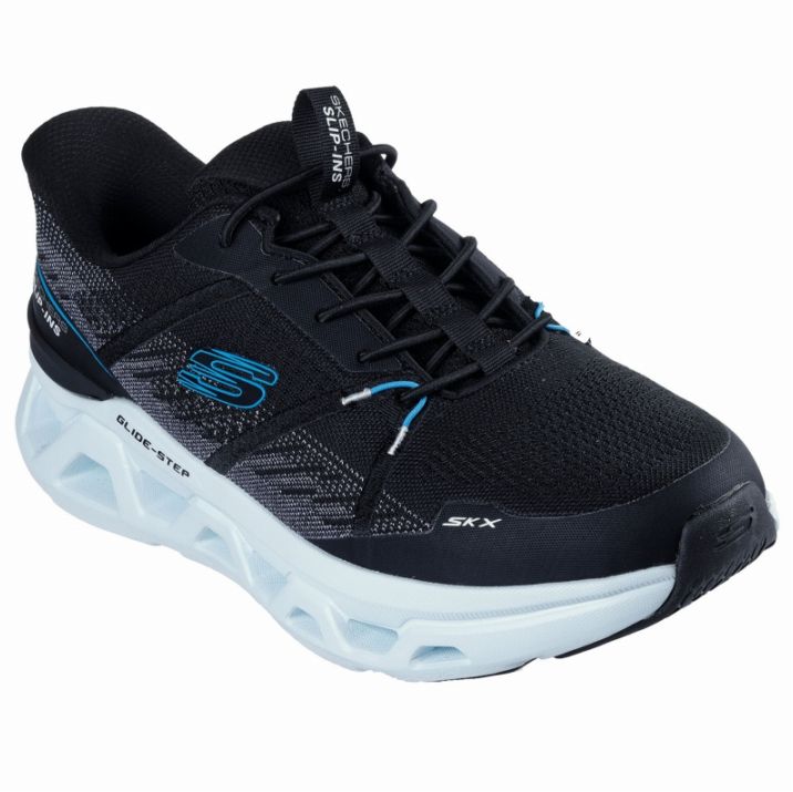 SKECHERS スケッチャーズ メンズ スニーカー スリップインズ グライドステップ アルタス アフトゥル 233023 BKAQ ブラック/アクア