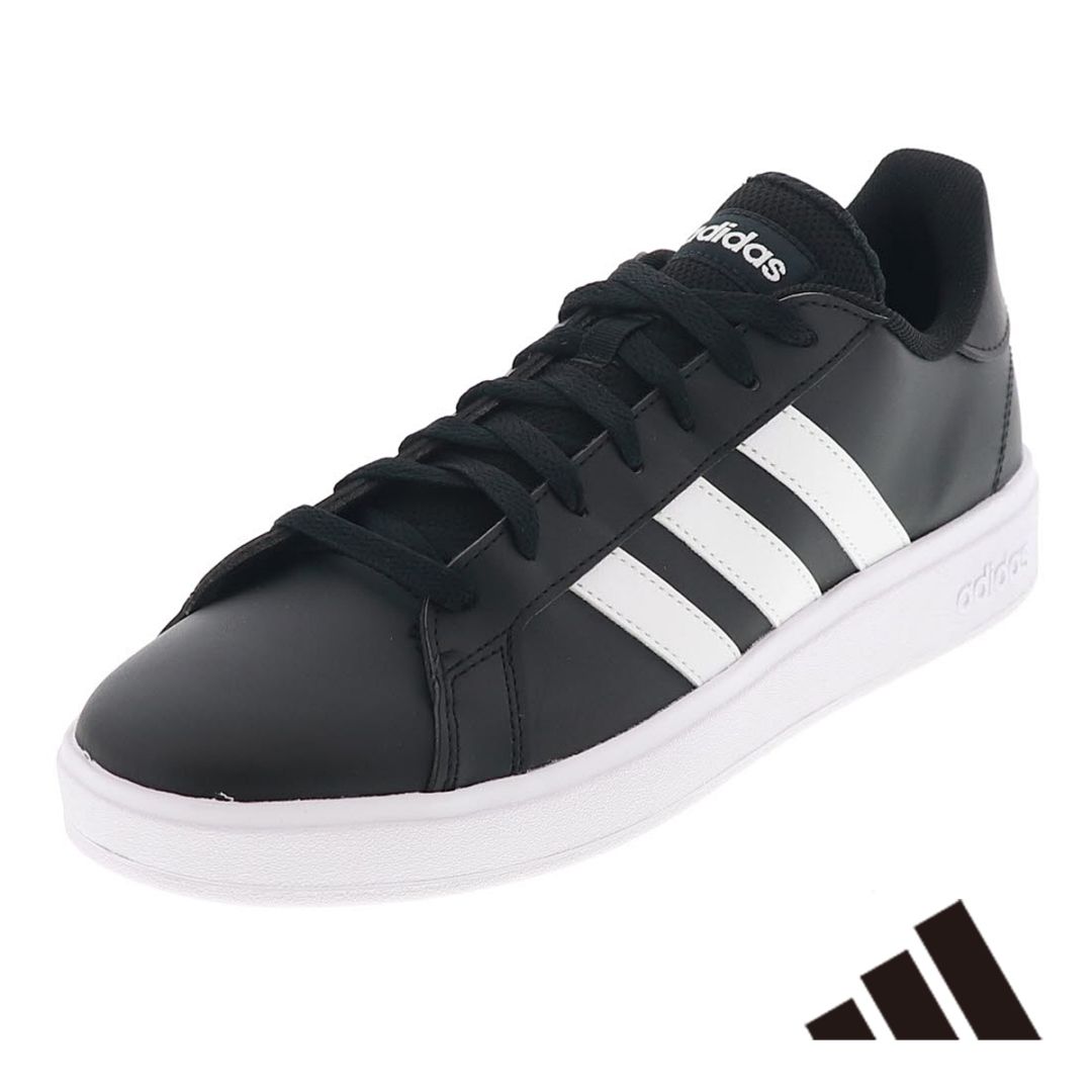 adidas アディダス グランドコート ベース GW9251 メンズスニーカー ローカット コートシューズ ブラック/ホワイト GRANDCOURT BASE 2.0 M