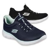 SKECHERS スケッチャーズ レディース スニーカー 12980 BKW NVAQ NAVY BLACK ブラック/ホワイト ネイビー/アクア Summits サミッツ|サ行|ブランド一覧