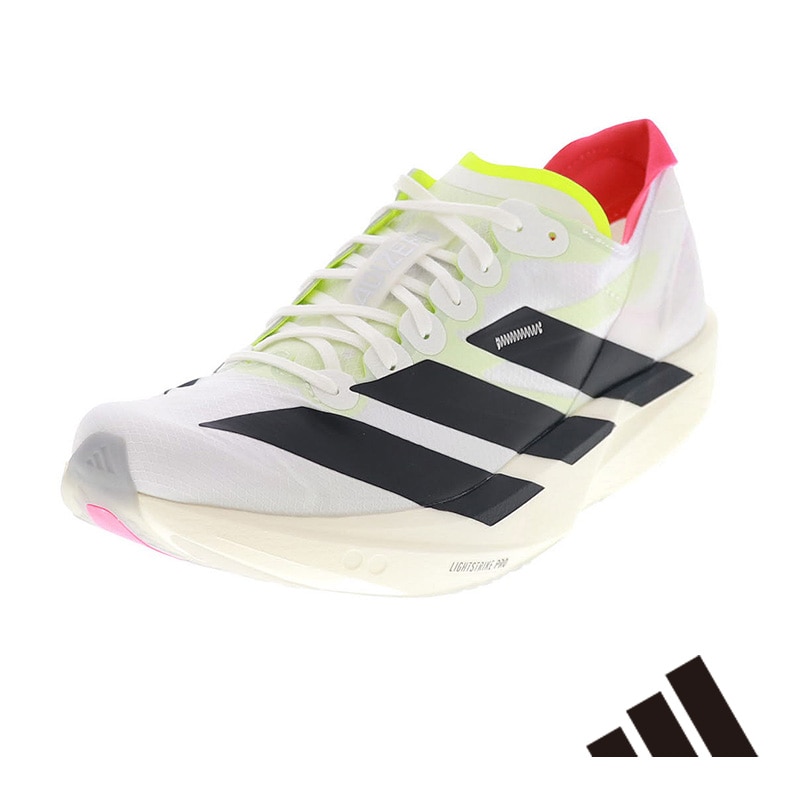 adidas アディダス アディゼロ タクミ セン 11 JH8659 メンズ ランニングシューズ スポーツシューズ 運動靴 ホワイト×ブラック×レッド
