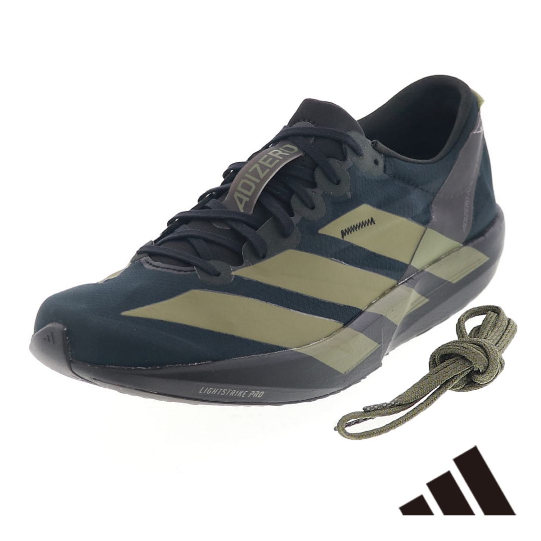 adidas アディダス アディゼロ ジャパン 9 JP6315 メンズ ランニングシューズ スポーツシューズ 運動靴 ブラック×オリーブ×チャコール
