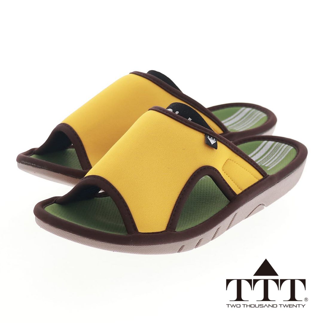 FIT IT ACTIVE TTT　スリッパ　スポーティーインドアサンダル　室内履き ルームシューズ 健康サンダル  歩きやすい 疲れにくい 軽い NE1051L M70 YE Mサイズ