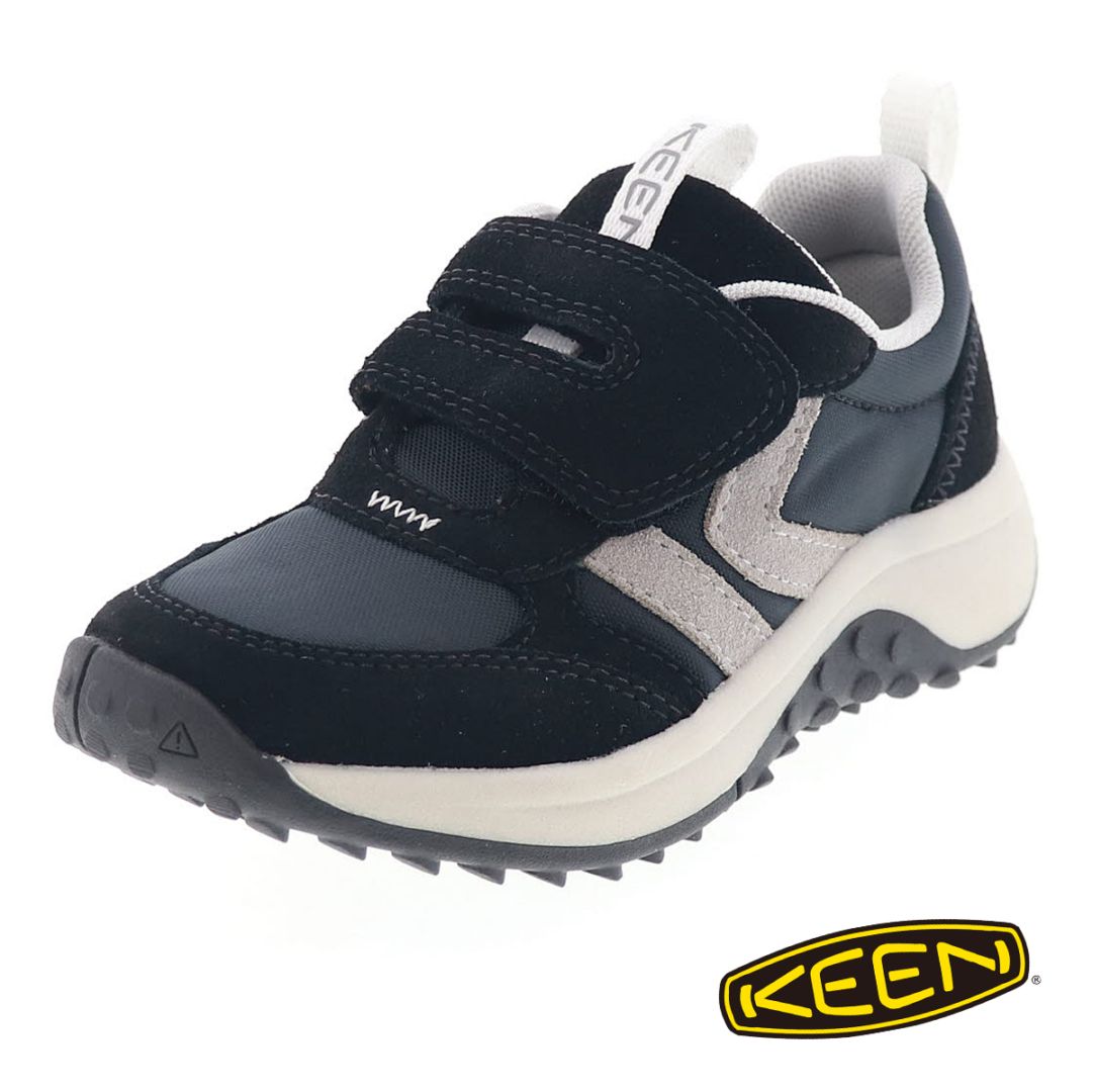 KEEN キーン リトルキッズ ケーエス86 スニーカー キッズスニーカーベルクロベルト 1031285 ブラック/スターホワイト