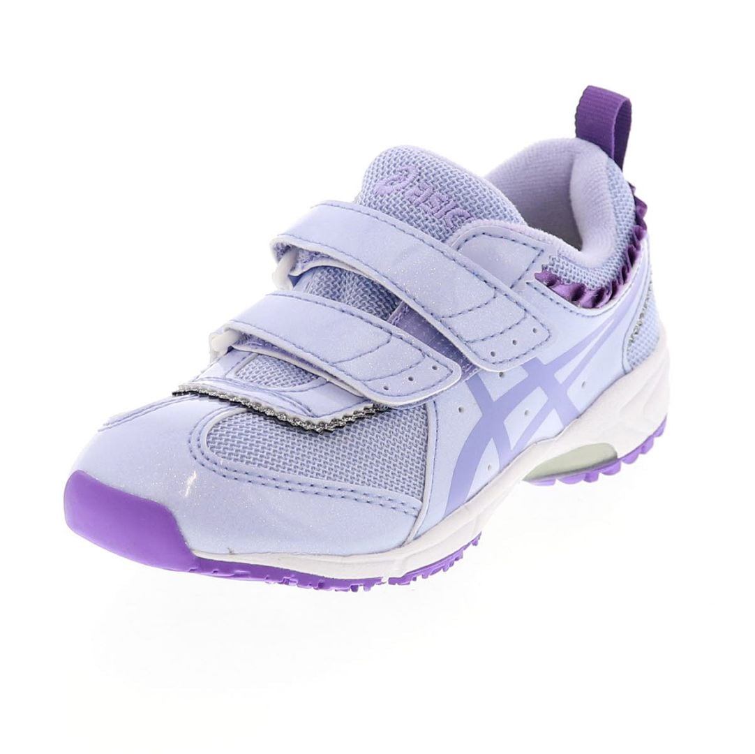 asics アシックス キッズ スニーカー SUKU2 スクスク ティアラ MINI FR ２ ラベンダー×ラベンダー 1144A175-406 女の子 キラキラ ラメ ベルトタイプ