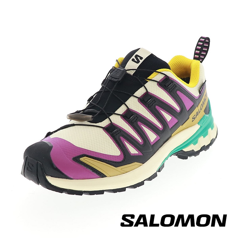 サロモン 男性用 トレイル ランニングシューズ アウトドア メンズ スニーカー SALOMON XA PRO 3D V9 GORE-TEX 防水 トランスペアレントイエロー