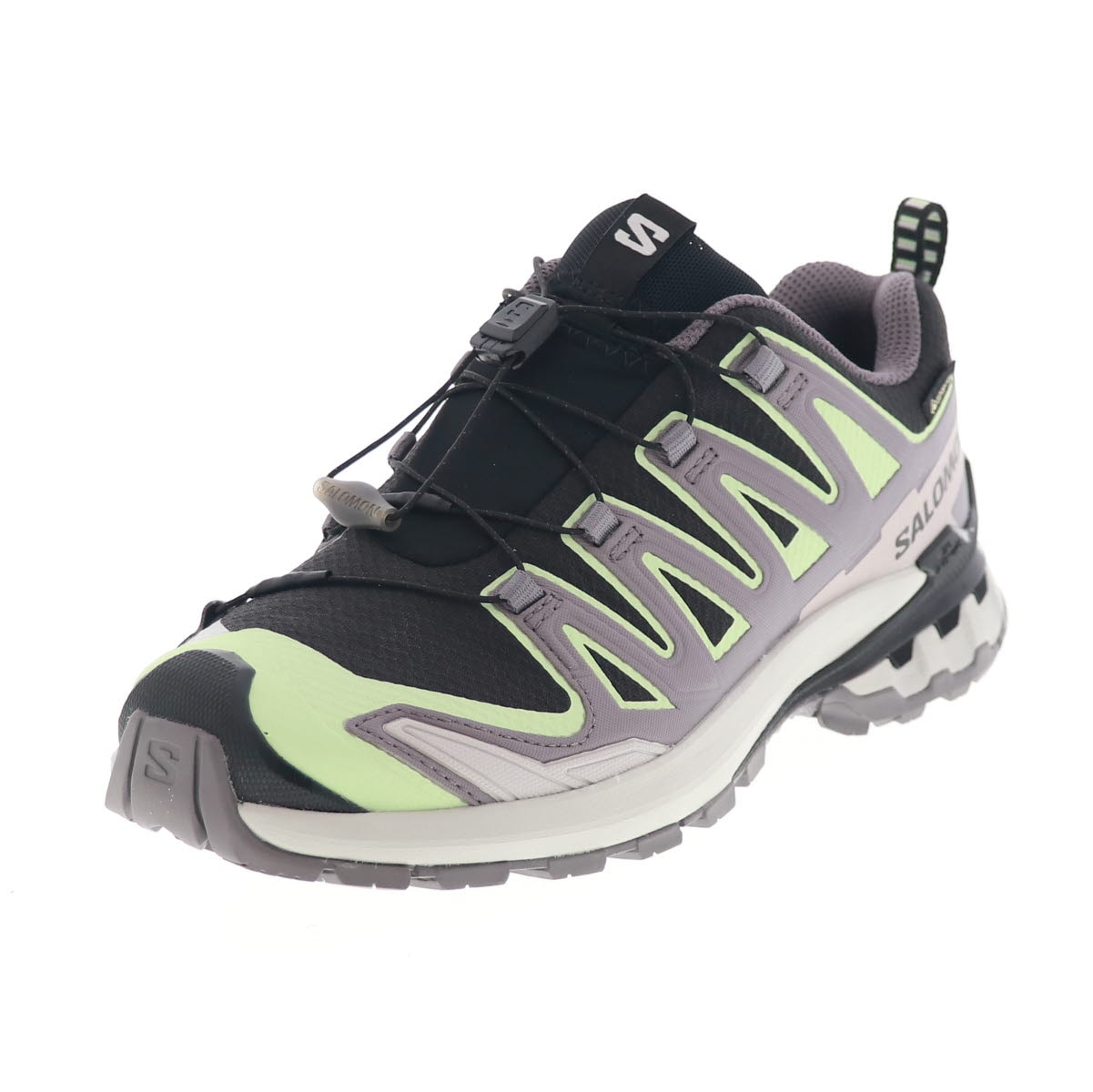 サロモン 女性用トレイル ランニングシューズ アウトドア レディース スニーカー SALOMON XA PRO 3D V9 GORE-TEX 防水 ブラック/パティーナグリーン