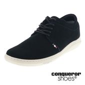 conqueror shoes コンカラー マンハッタン メンズスニーカー カジュアルシューズ MANAHTTAN EX SUEDE 71770 ジャパンフィット スエード ブラック|カ行|ブランド一