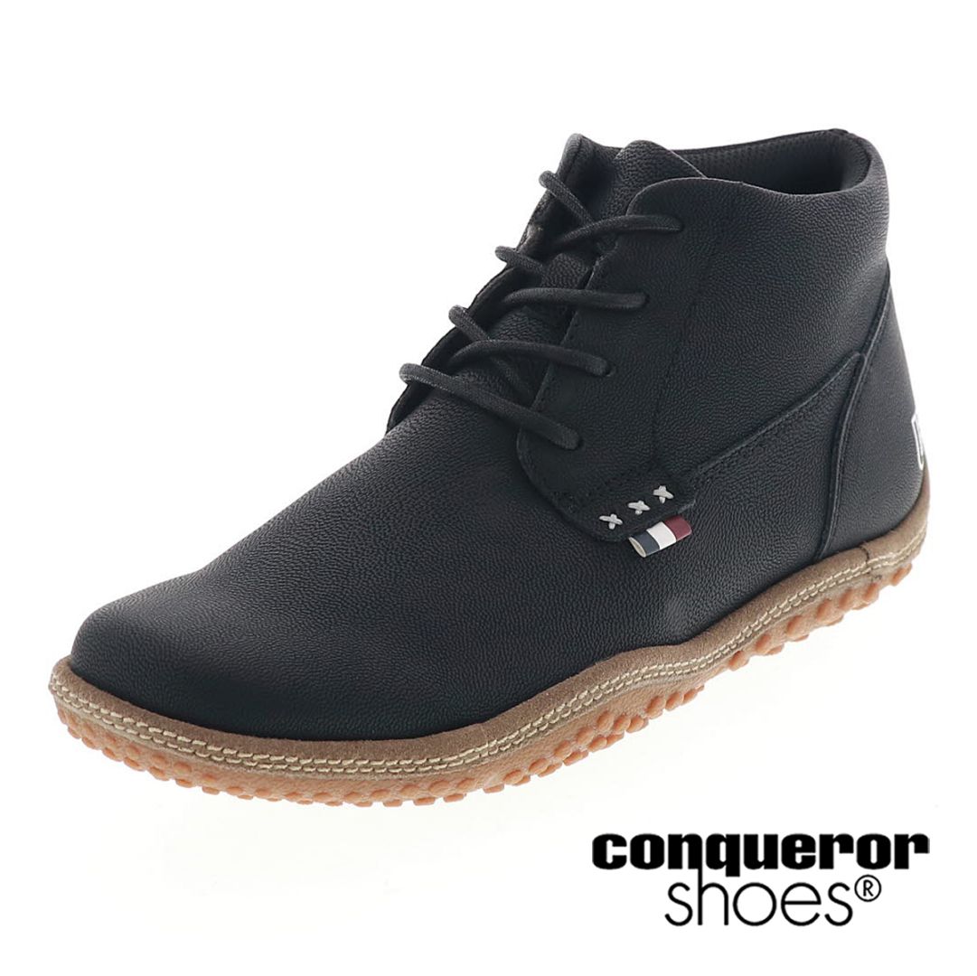 conqueror shoes コンカラー クレスト エスアール メンズ カジュアルシューズ チャッカブーツ 防水 防滑 CREST SR WATER-TEX 92670 ブラック