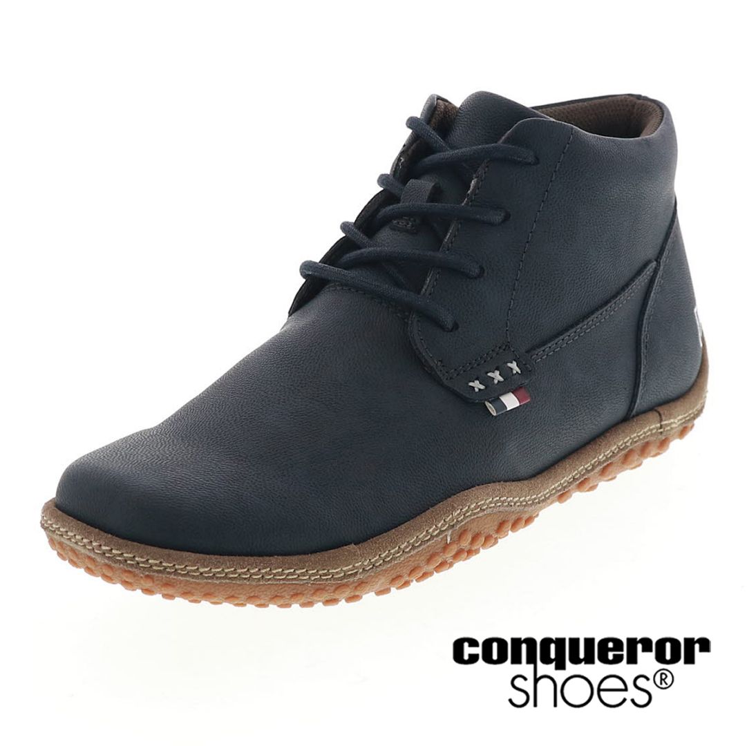 conqueror shoes コンカラー クレスト エスアール メンズ カジュアルシューズ チャッカブーツ 防水 防滑 CREST SR WATER-TEX 12470 ネイビー 